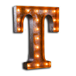 Light Up Letter T