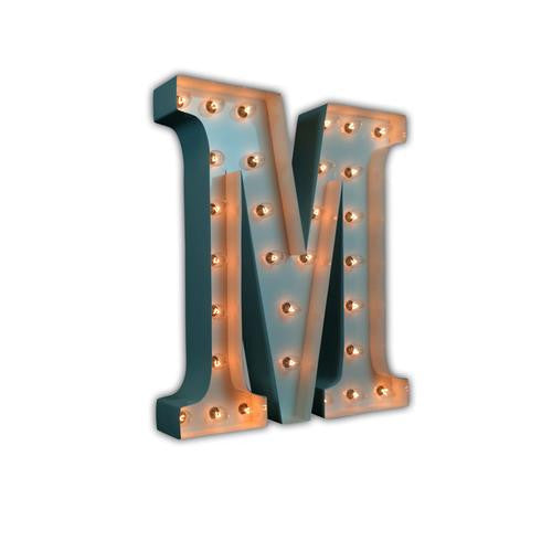 Glossy White Letter Lights