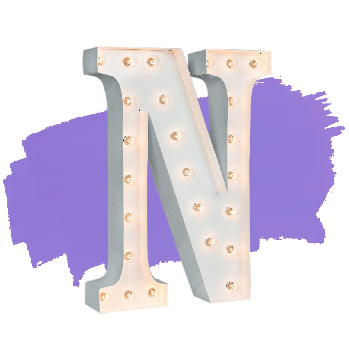 Gloss White - 24" Gloss White Letter Lights