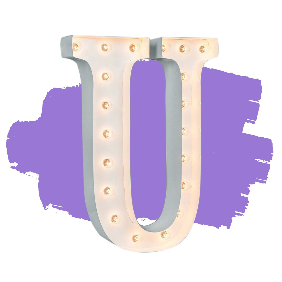 Gloss White - 24" Gloss White Letter Lights