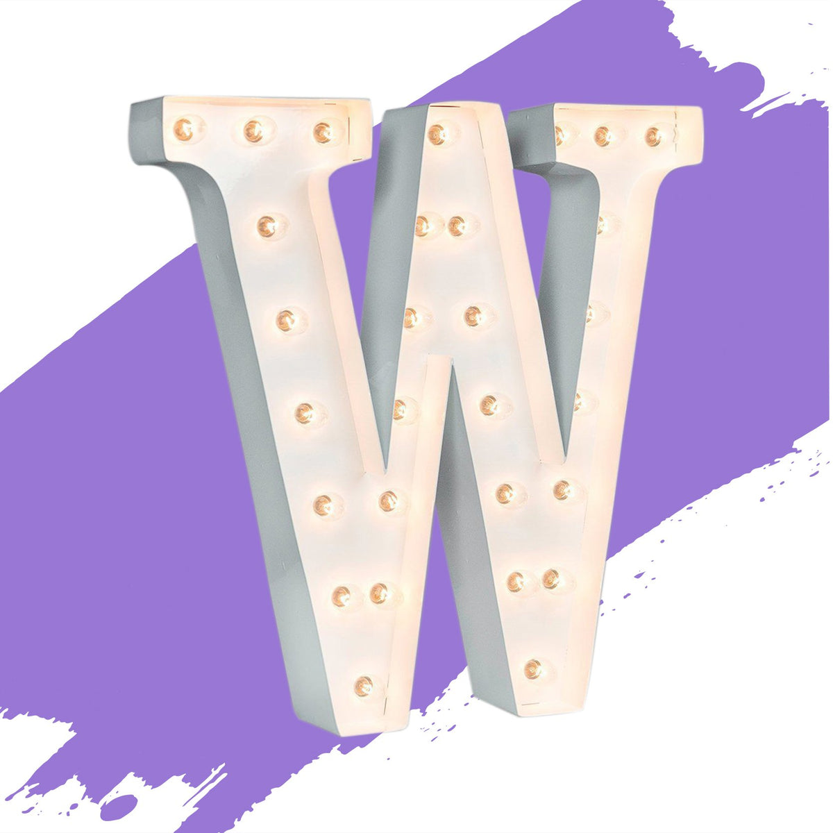 Gloss White - 24" Gloss White Letter Lights