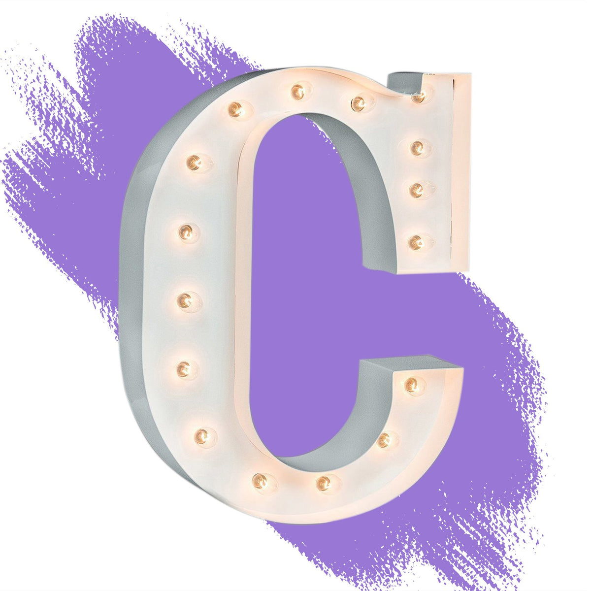 Gloss White - 24" Gloss White Letter Lights