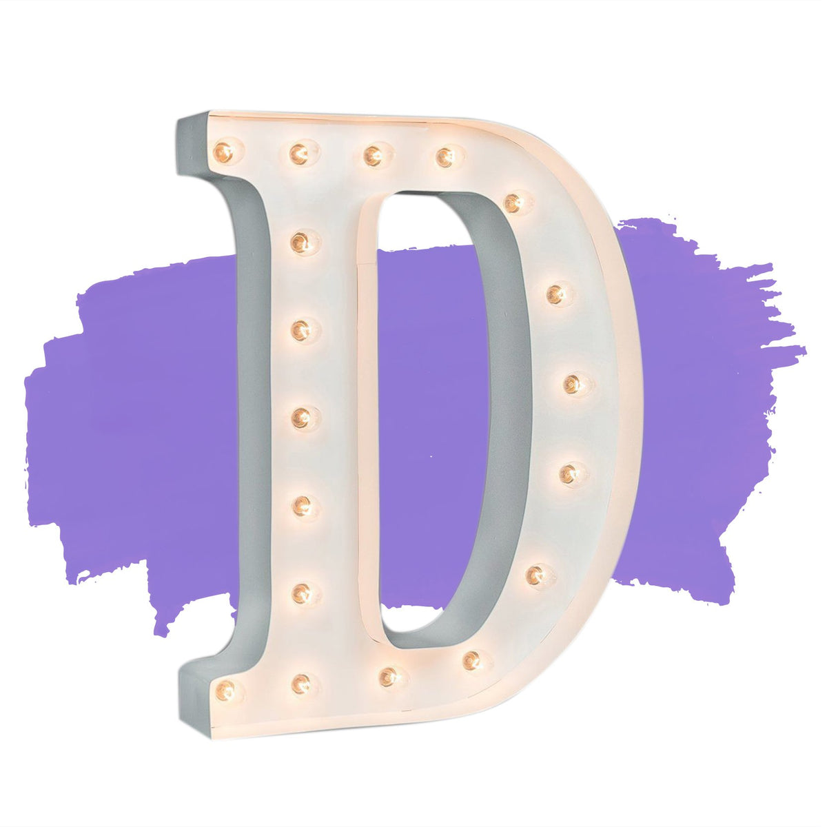 Gloss White - 24" Gloss White Letter Lights