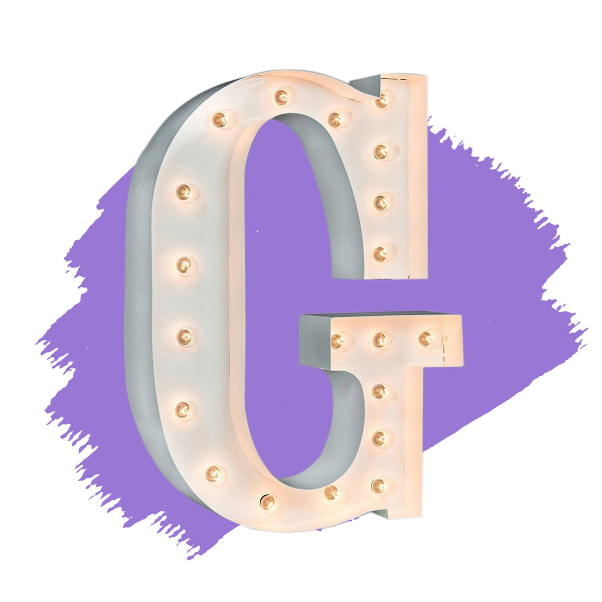 Gloss White - 24" Gloss White Letter Lights