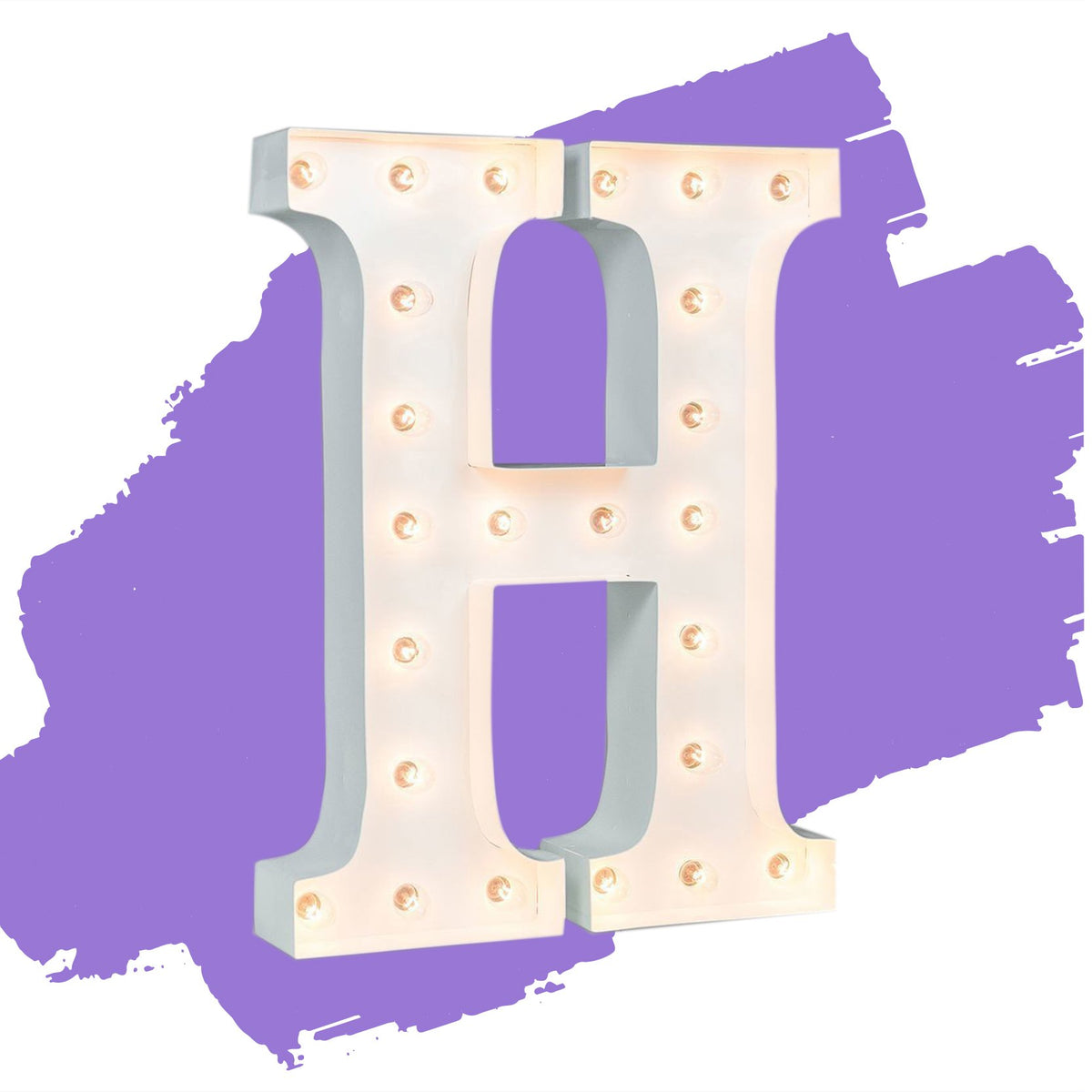 Gloss White - 24" Gloss White Letter Lights