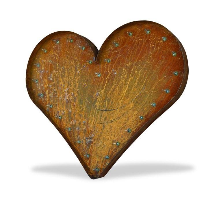 Marquee Symbol Lights - 36” Large Heart Vintage Marquee Sign With Lights (Rustic)