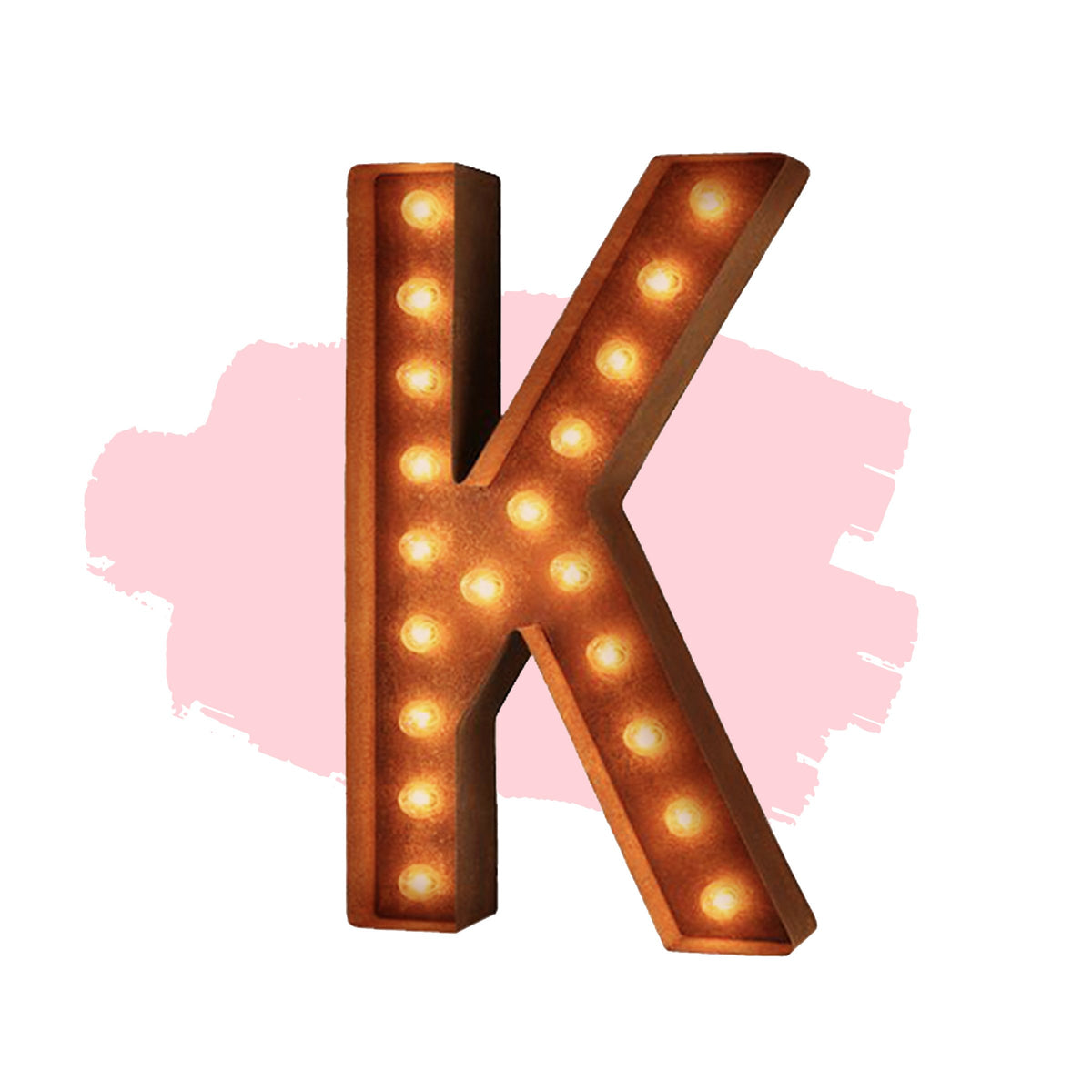 Modern Rust - 24" Modern Rust Letter Lights