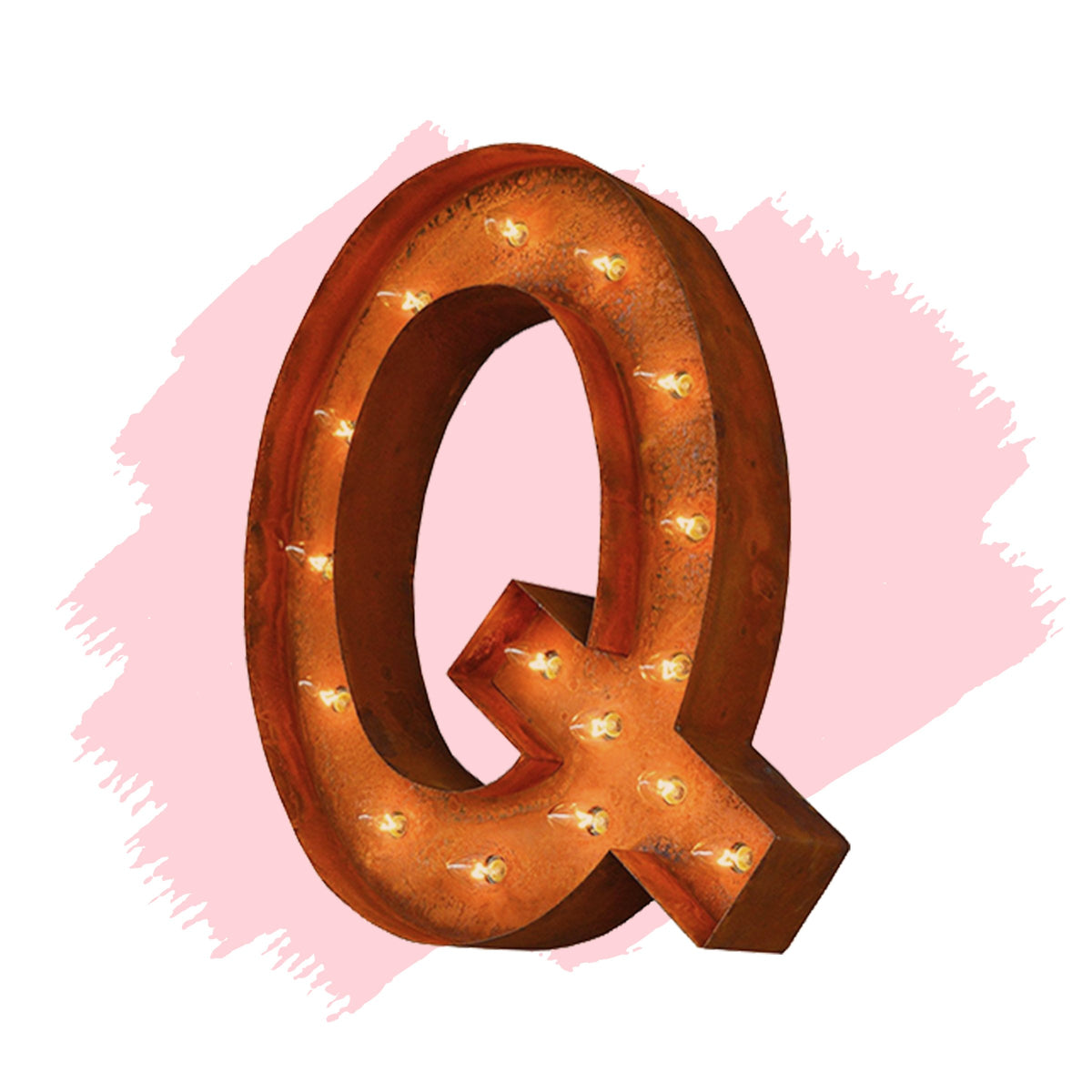 Modern Rust - 24" Modern Rust Letter Lights