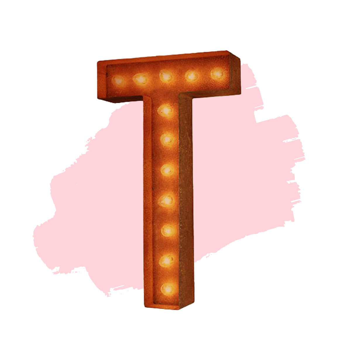 Modern Rust - 24" Modern Rust Letter Lights