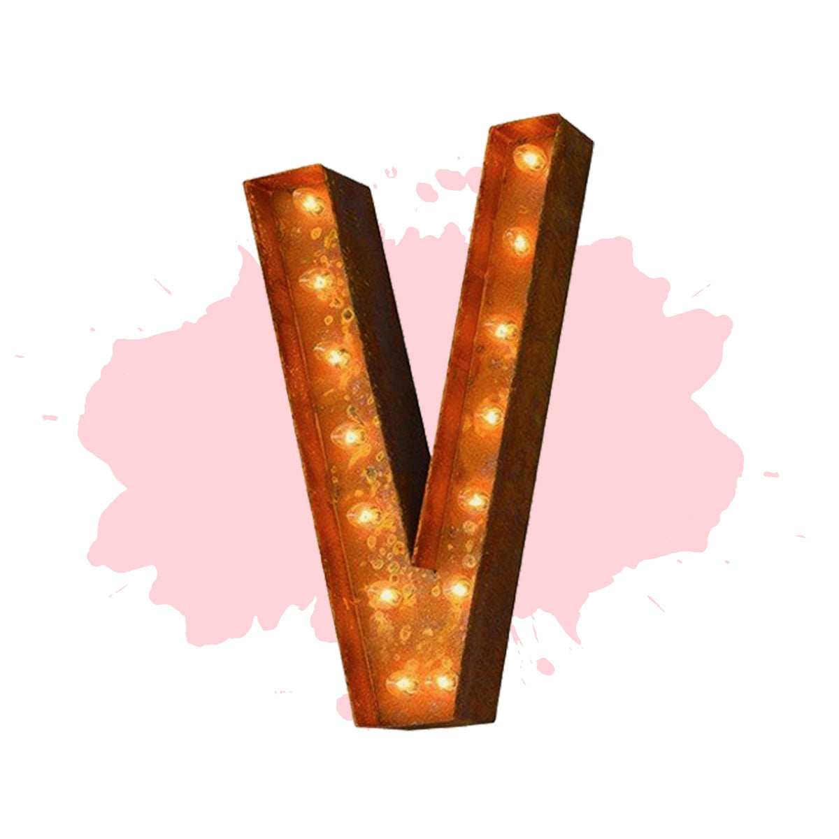Modern Rust - 24" Modern Rust Letter Lights