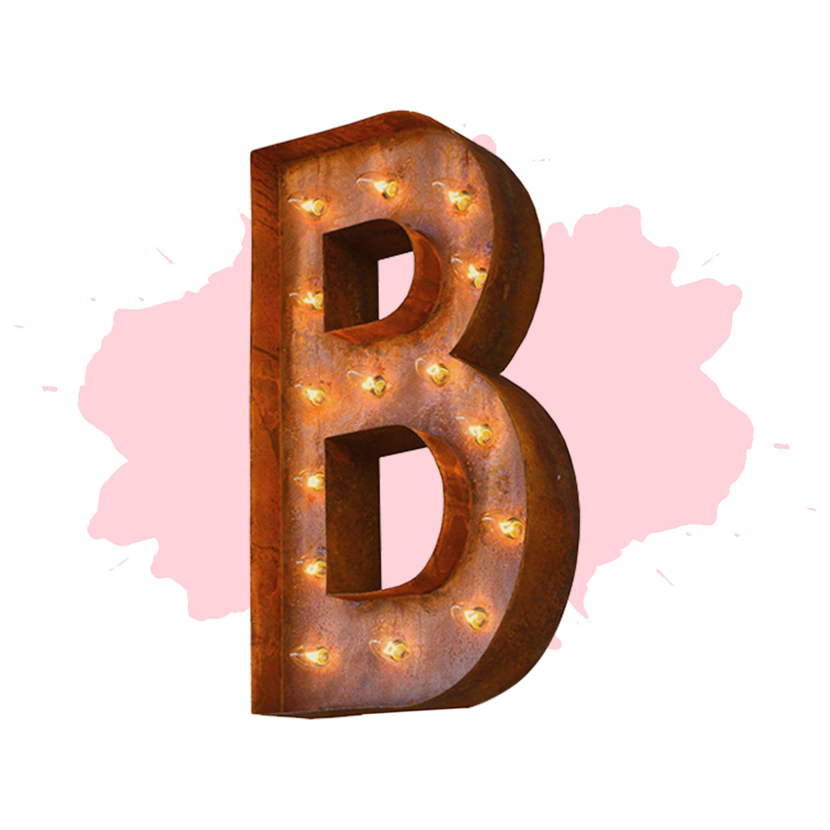 Modern Rust - 24" Modern Rust Letter Lights