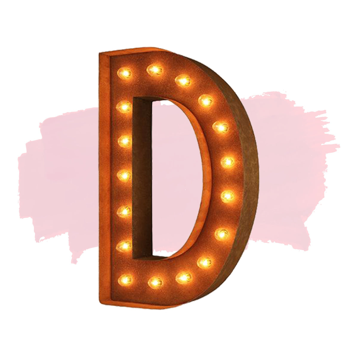 Modern Rust - 24" Modern Rust Letter Lights