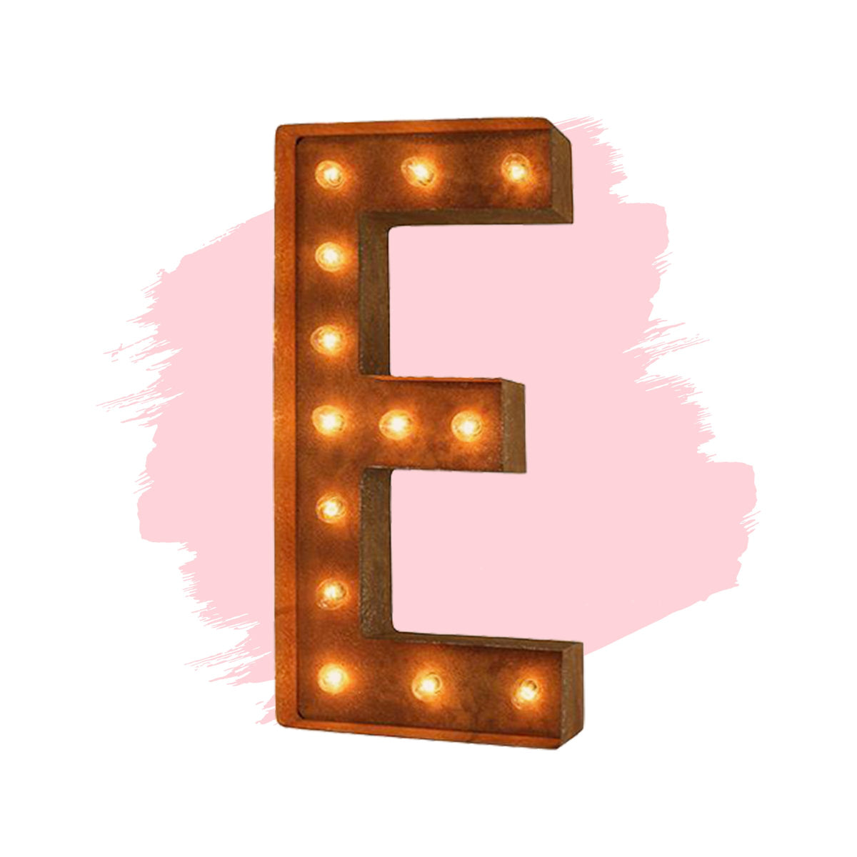 Modern Rust - 24" Modern Rust Letter Lights