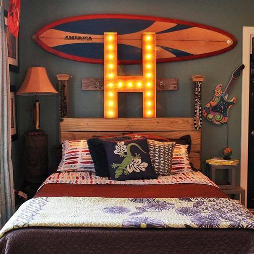 36" Large Rust Letter Lights