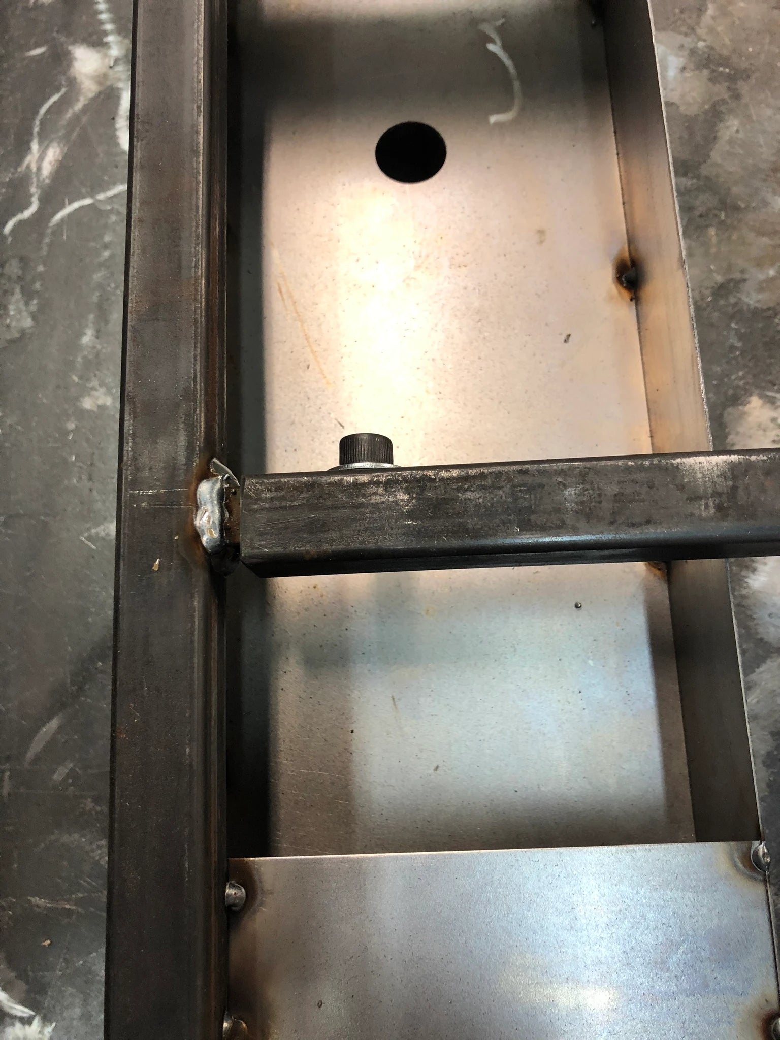 A custom marquee word in the workshop